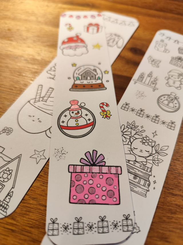 Marque-page à colorier (lot de 3) - au choix