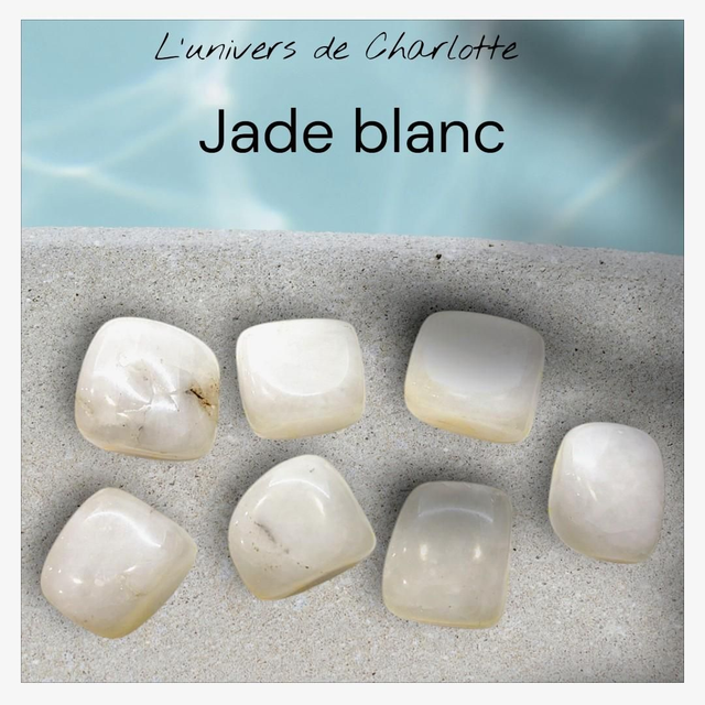Pierre roulée "Jade blanche"