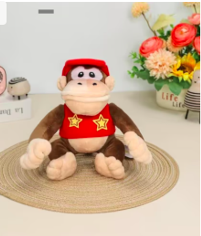 Super Mario pluche knuffel Diddy Kong (19cm)