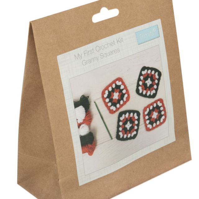 Crochet Kit: My First: Granny Squares: Festive Colours