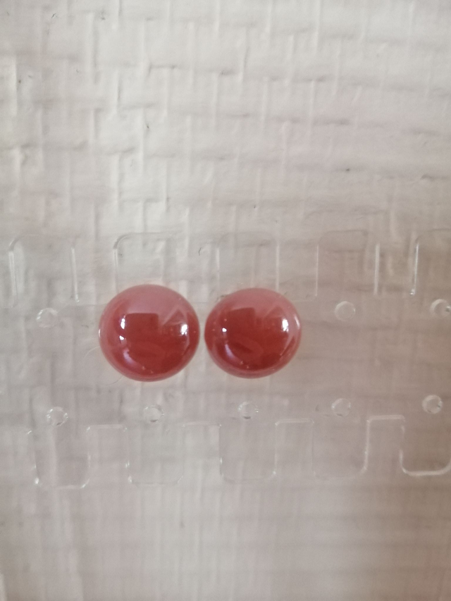 Puces Discrètes et Élégantes rose foncé (1 cm)