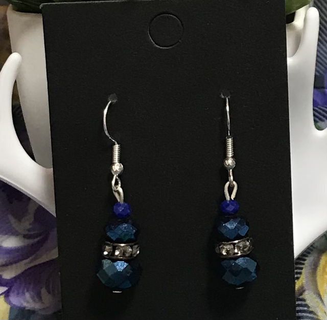 Blue Dangling Earrings - BLDE28