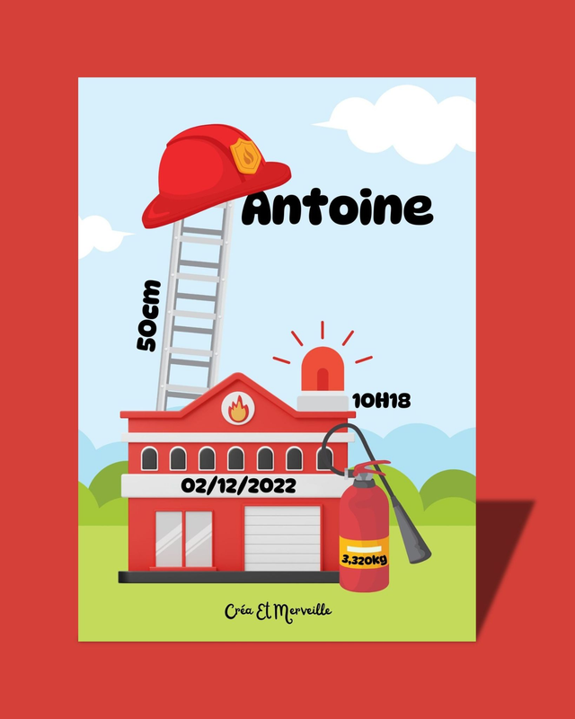 Affiche de naissance à personnaliser 🐣 - Créa Et Merveille