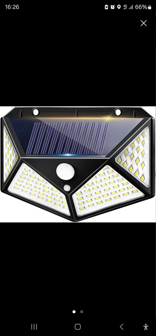 Luz solar con sensor de movimiento para noche 