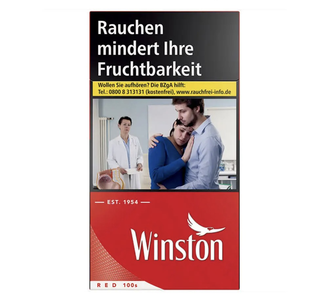Winston Red 100 Long 10,00 Euro | 29 Zigaretten