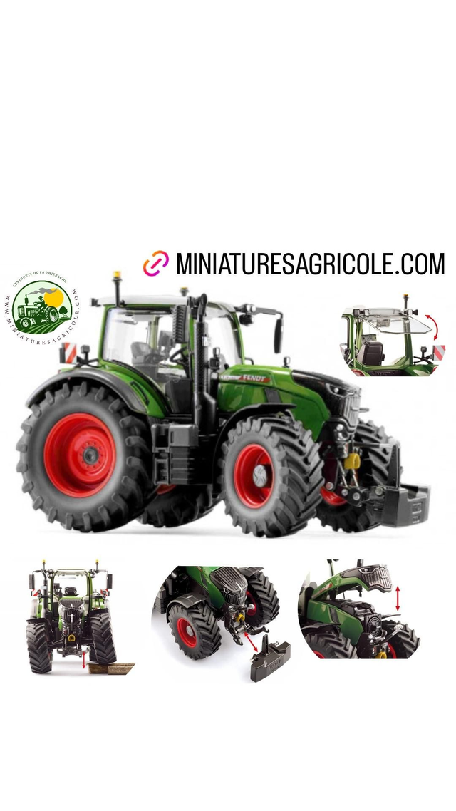 Tracteur Fendt 728 Vario Gen. 7 - Wiking 7868

