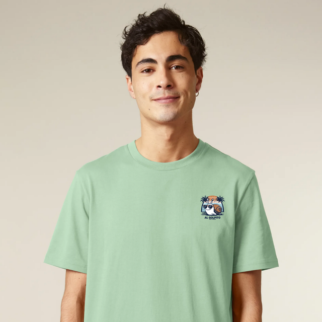 Camiseta al golpito verde
