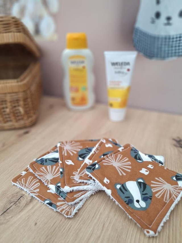 Lingettes lavables - Tigres