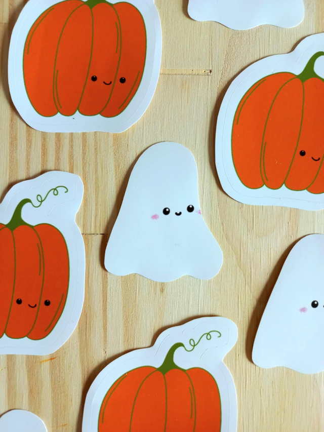 Mauvaise Troupe - Stickers Citrouille et Fantôme