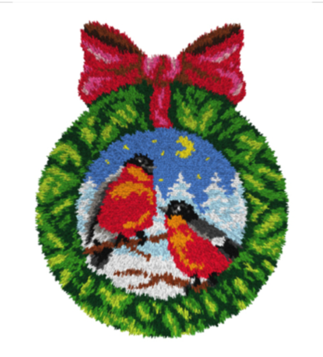 Knüpfteppich Vogel