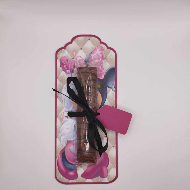 Marque place kinder bueno thème "Minnie rose"