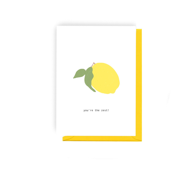 You&#039;re The Zest - Illustrated Thanks Card    