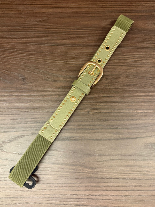Riem met elastiek en studs army
