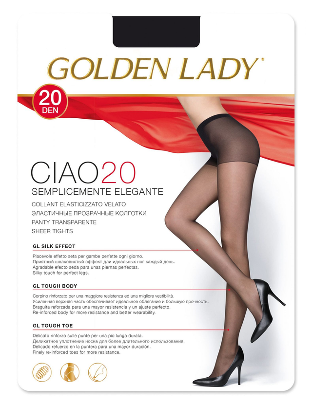 COLLANT CIAO 20 GOLDEN LADY 5 PEZZI