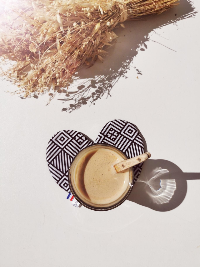 Sous tasse noir/blanc