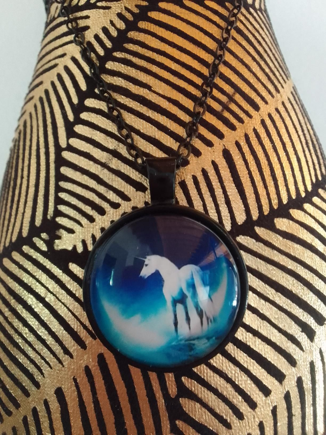 Collier médaillon Licorne 