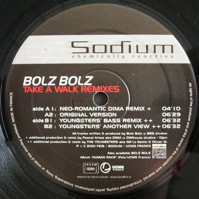 Bolz Bolz – Take A Walk (Remixes) - Sodium Records