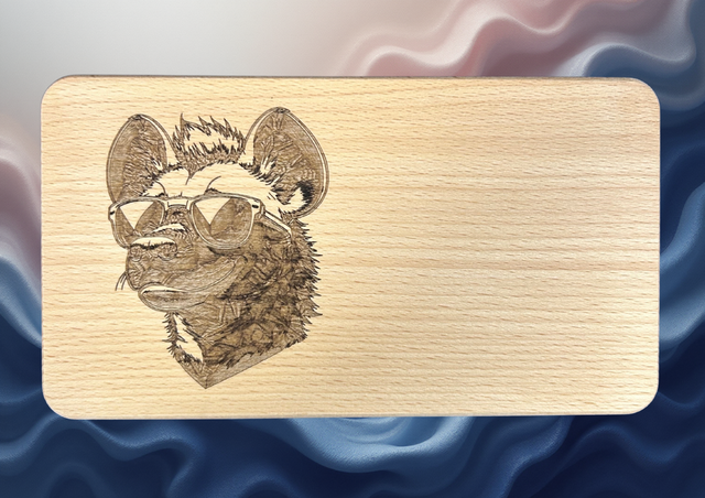 Brotbrett „Coole Hyäne“