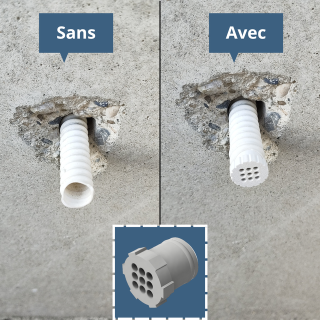 Bouchon de protection des condensats Ø16 (LOT)
