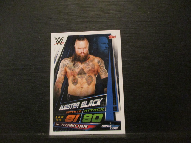 Aleister Black - Smackdown Live Slam Attax Universe Original Trading Card #60
