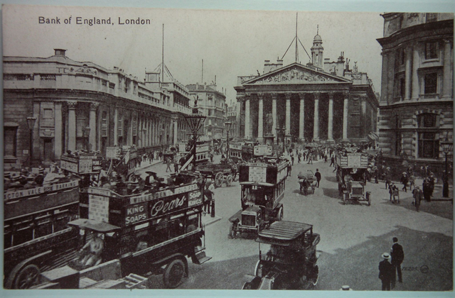 Bank of England, London Valentine&#039;s Series unposted postcard. Our Ref A227