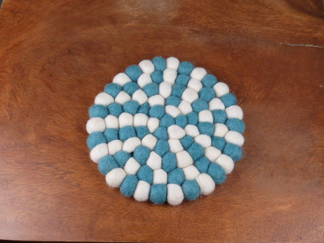 Dessous de plats en laine feutrée