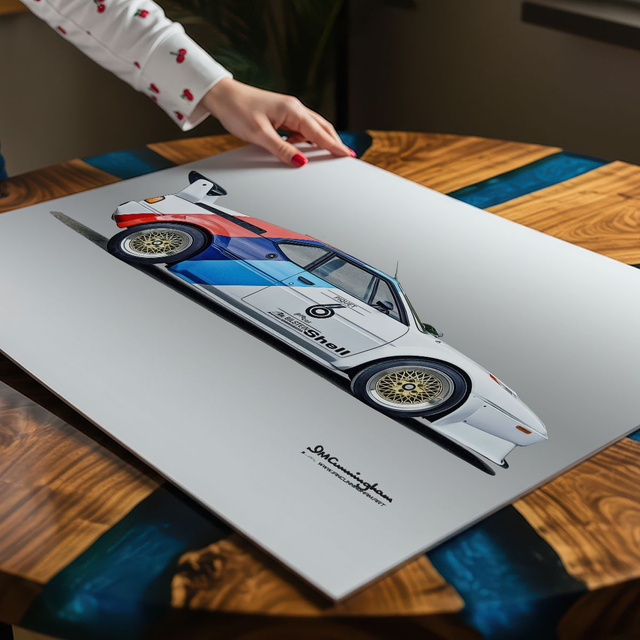 C260201 BMW M1 Procar E26 #6 Nelson Piquet (side view)