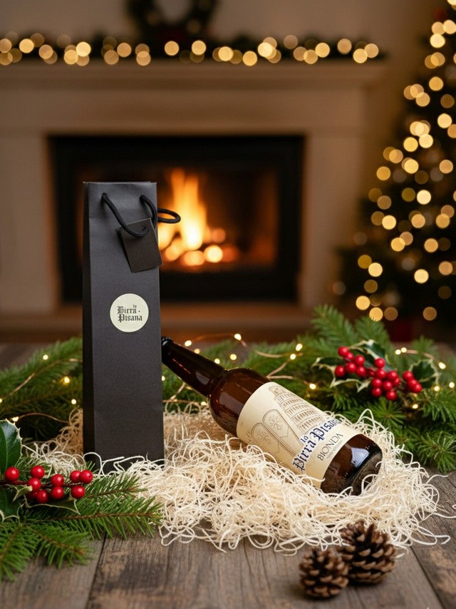 Confezione 2 bottiglie La Birra Pisana Natale 25