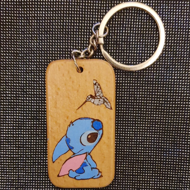 Porte-clef Stitch + oiseau 