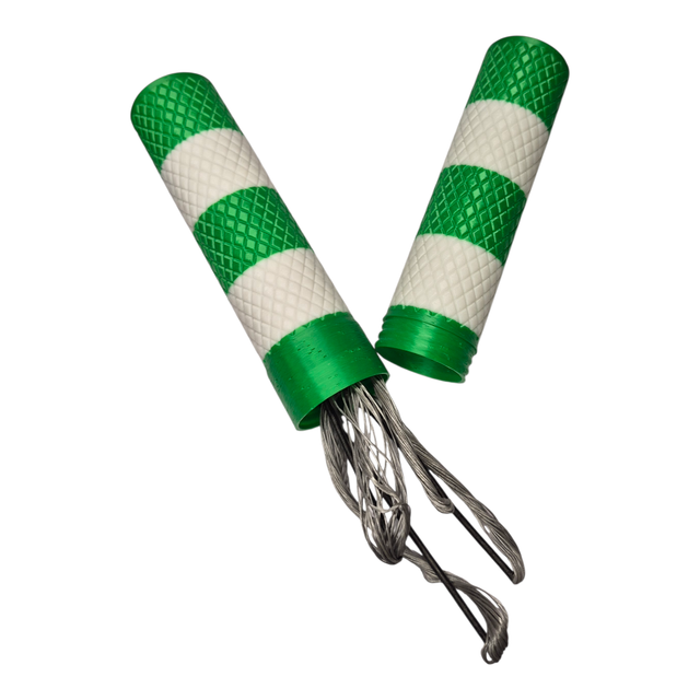 Largs Archery Weekend Green and White (Celtic) String Tube  ©  