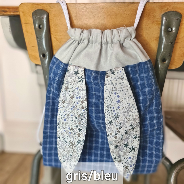 Sac lapin en tissus revalorisés