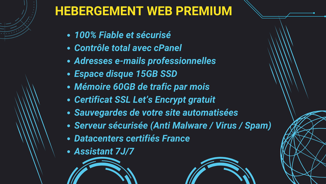 Hébergement Web Premium / année