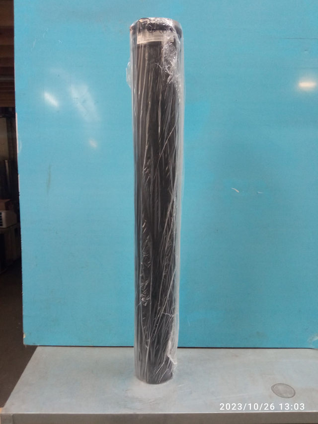  PLA - Élément droit avec collier NOIR D80 1000 mm - 2PLAELDR801000NO 