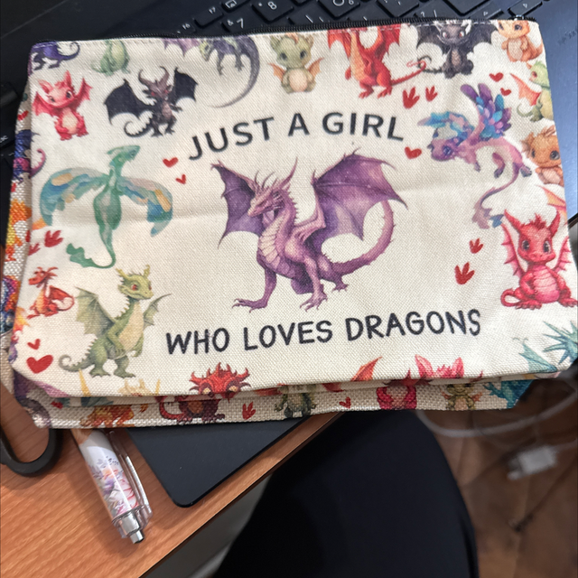 Dragon makeup bags 