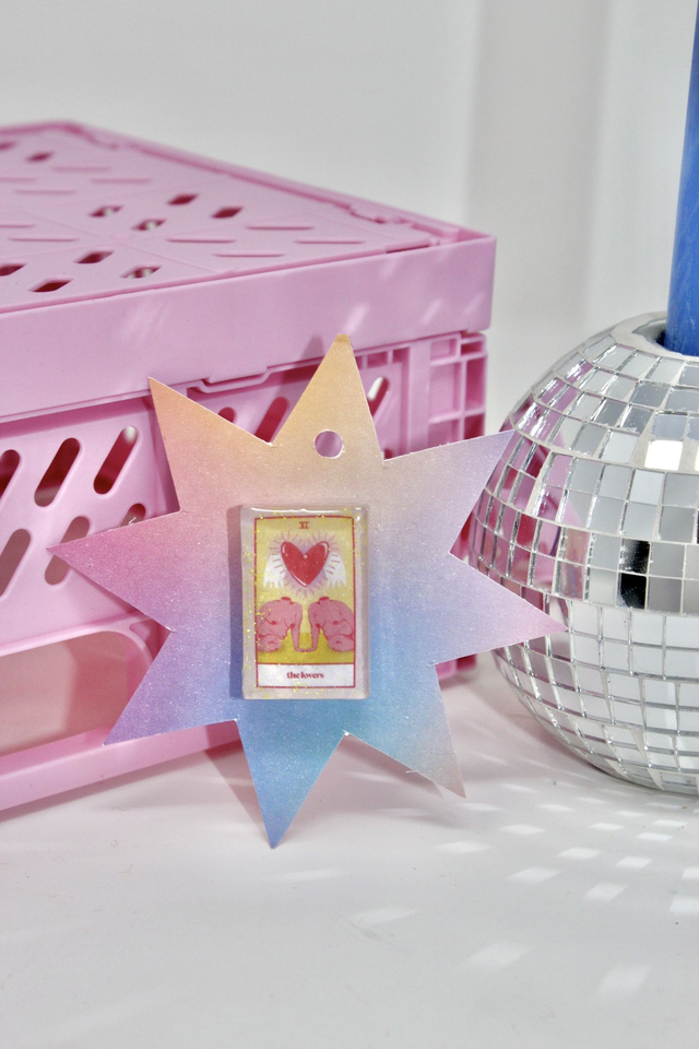 The Lovers Tarot Croc charm