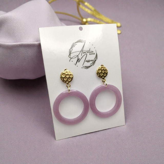 Boucles d'oreilles "Cattleya"