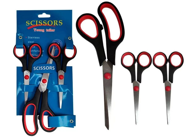 Ciseaux de bureau universels 3 pièces uki set os