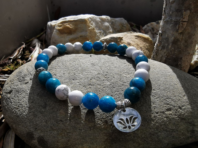 FABY - Howlite et Apatite bleue - Elimination