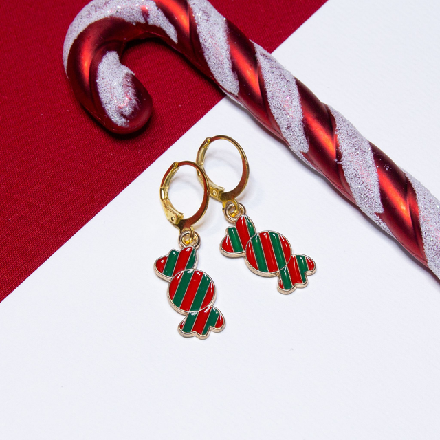 Božični bonbon (zelena-rdeča)