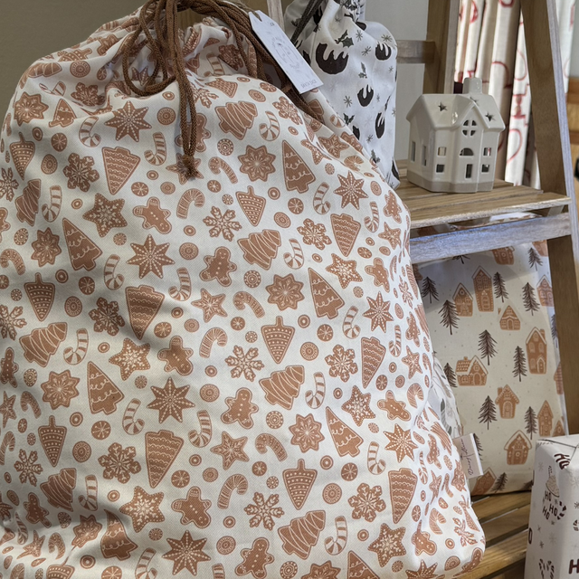 Baked Cookies Reusable Santa Sack