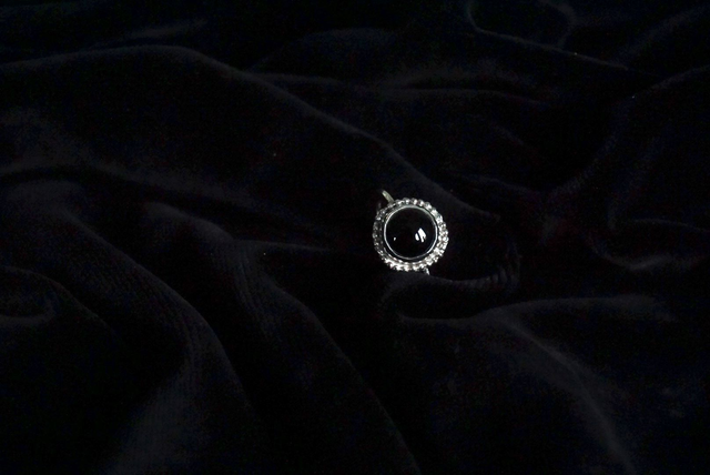 Onyx Silberring - Schutzstein gegen negative Energien 