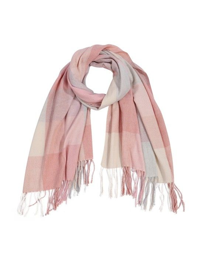 Schal aus Acryl rosa