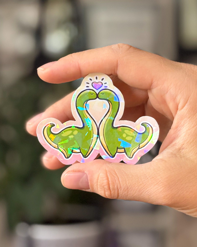 Naklejka "Kiss kiss fall in love"