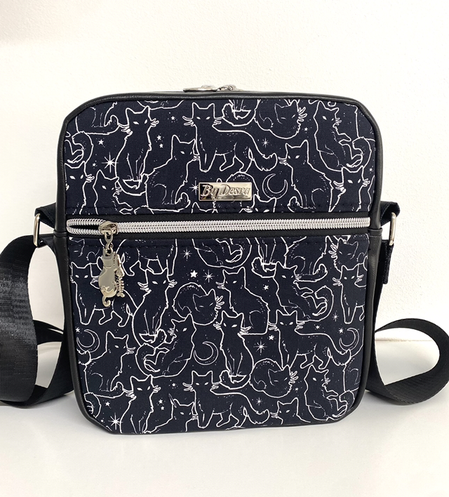 Black Cats Crossbody Bag 