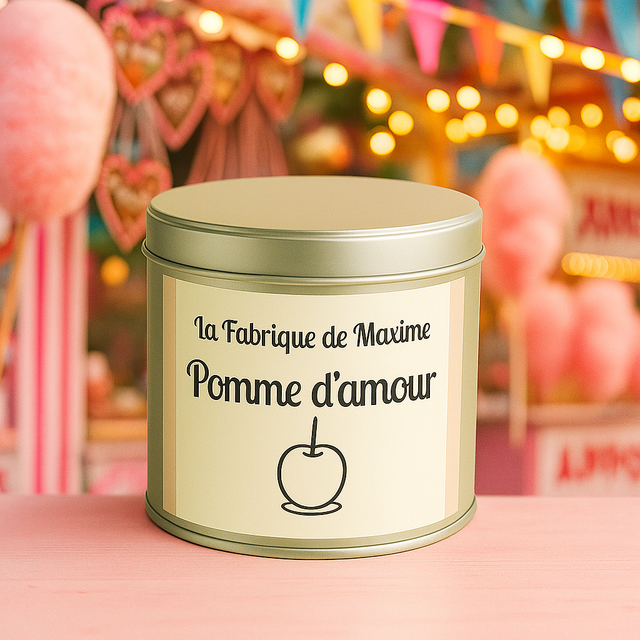 Bougie artisanale parfumée Pomme d'amour  – 150gr