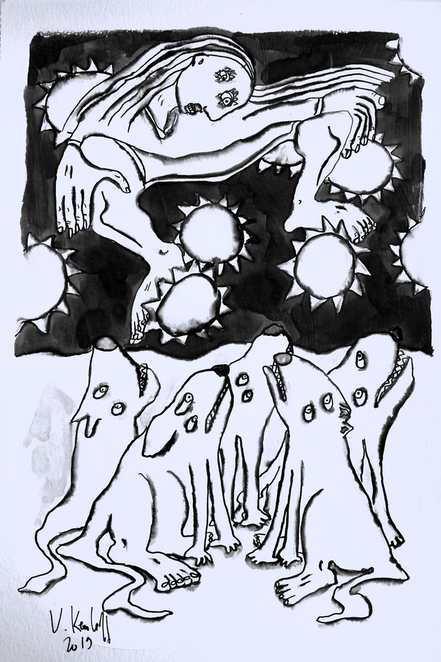 Il se cadre dans les profondeurs de l'univers psychique des astres mystérieux