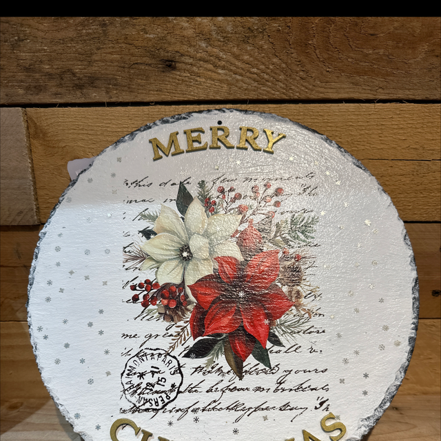 Slate Merry Christmas Decor