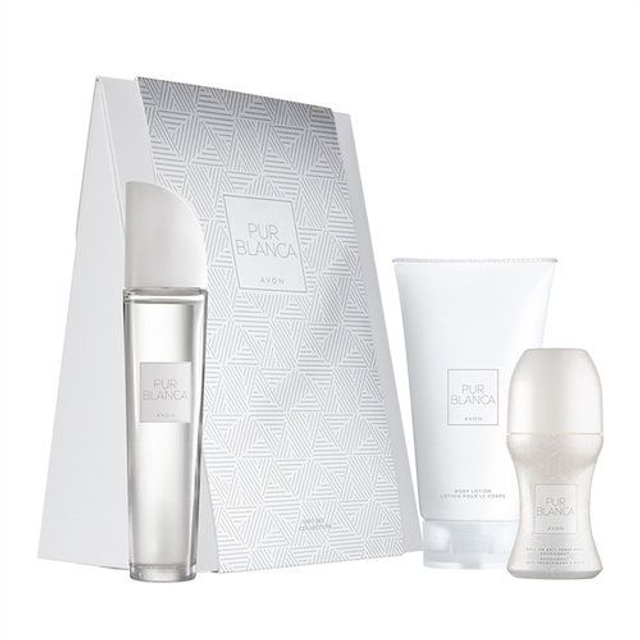 Avon Pur Blanca Ducht-Set für Sie 3 tlg.