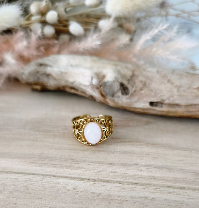 Bague Divine Quartz rose