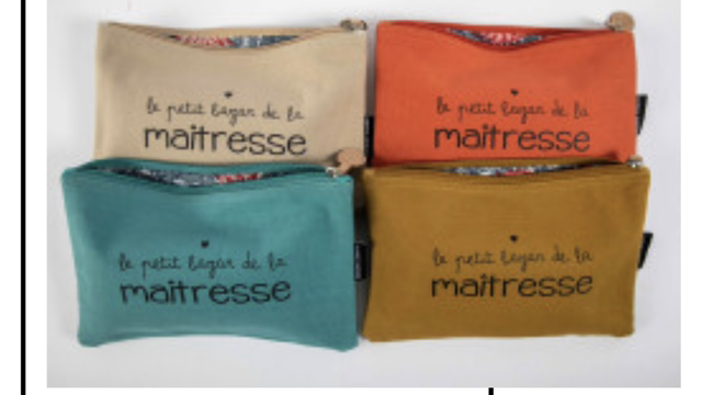 Trousse plate : le petit bazar de la maîtresse
